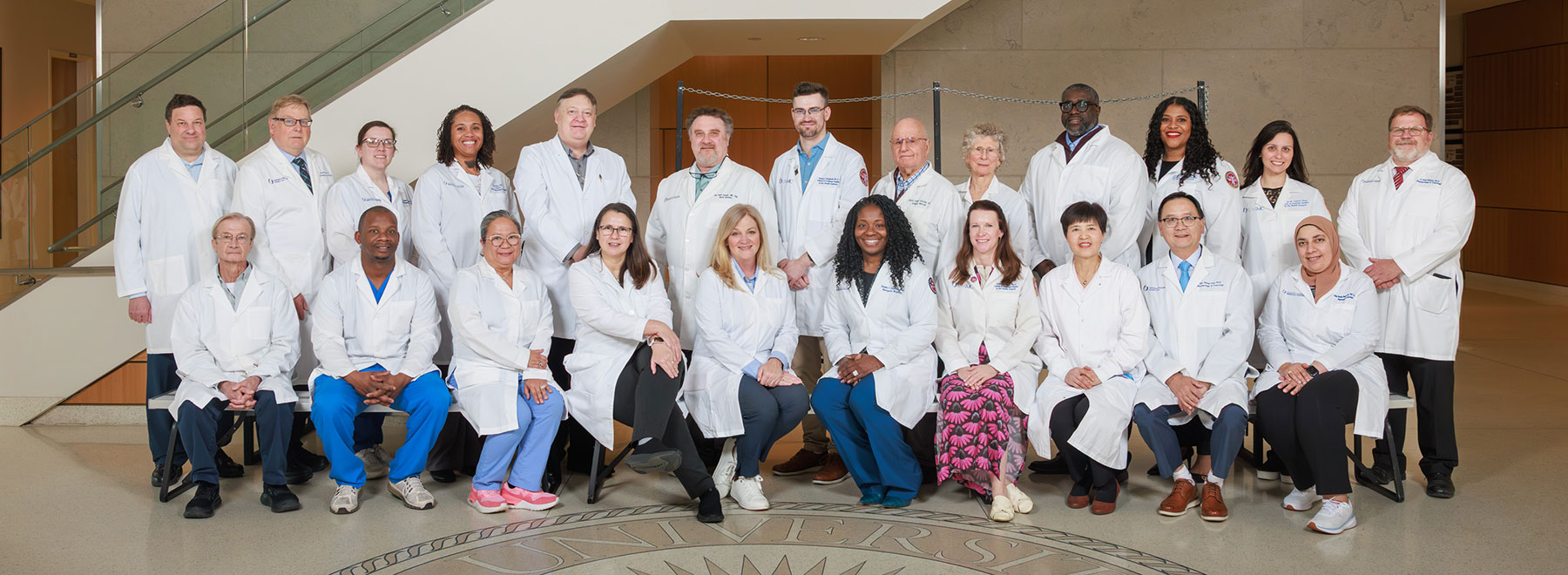 Group portrait of Pharmacology and Toxicology faculty in the UMMC School of Medicine.